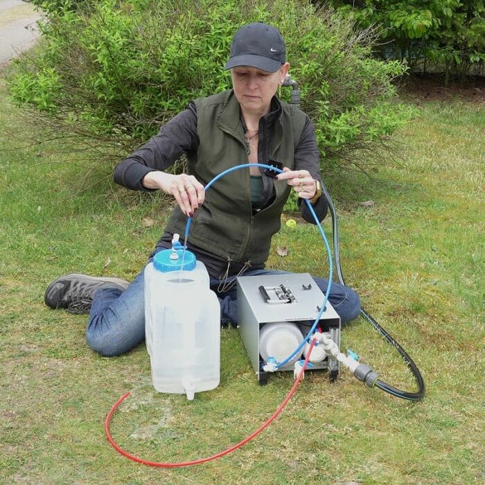 Osmosegefiltertes Wasser auf dem Campingplatz